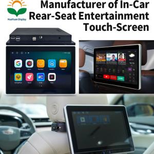 LCD screens are applied in in-vehicle rear-seat entertainment displays.