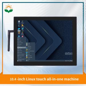 10.4 inch Linux all-in-one touch machine with 1024*768 resolution