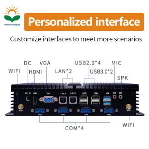 Aluminium Alloy Industrial Control Product M400SE M500SE CPU 1*NB-DDR3 Supports 1333/1600MHz Memory 8GB
