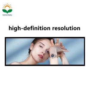 Metal Shell 34 Inch TFT LCD bar Display UHD ultra Wide Stretched bar LCD Monitor for Tax Advertising